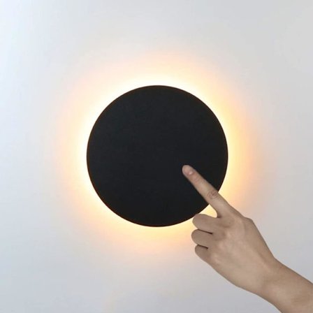 LED Væglampe Indendørs med Trykknap 3 Farvetemperatur Justerbar Væglampe Soveværelse Læselampe Sengelampe Væglampe til Stue