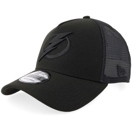 New Era - NHL Svart trucker Keps - Hatstore Exclusive x Tampa Bay Lightning 9FORTY Black A-frame Trucker @ Hatstore