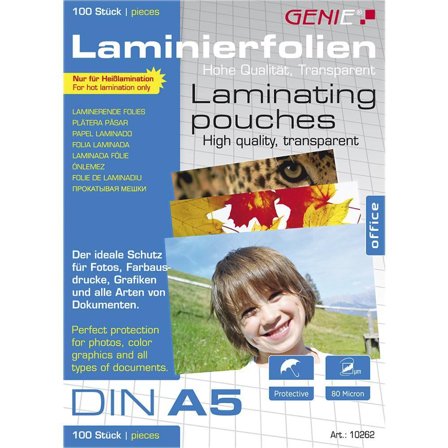 GENIE Laminiertaschen 100 A5 - Folien