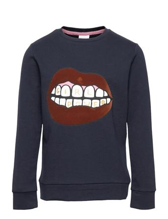 Elexa Sweatshirt Sweat-shirt Tröja Blå The New