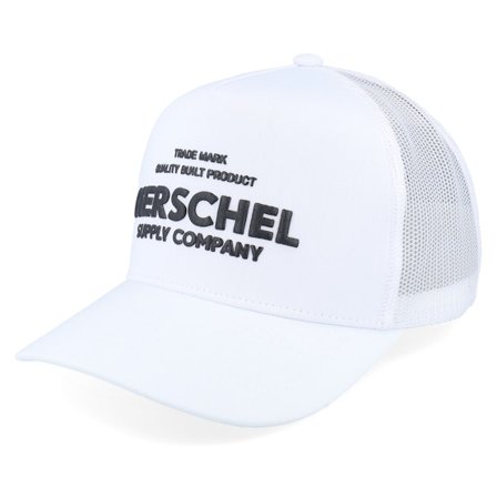 Herschel - White - trucker - Cap - Whaler Tall Mesh Shop Cap White Trucker - Hatstore