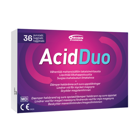 AcidDuo Tyggetabletter, 36 stk.