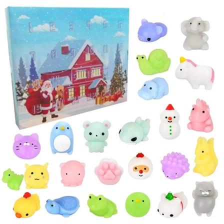 Lähtölaskentakalenteri Joulun adventtikalenteri Söpö squishy lelu pojille tytöille Joululahjat Juhlalahjat Lähtölaskentakalenterit style 1