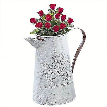 Vintage-kastelukannu Ranskalaistyylinen Shabby Chic Metallikannu