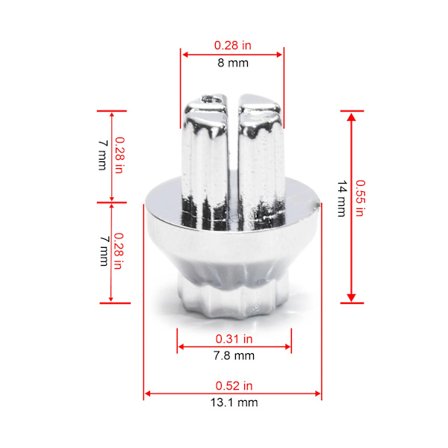 25 stk. 8 mm Universal Hjulnitter til Bil, til Ombygning af Fælge, Hætte, Læbe, Skrue, Bolt, Dæk, Dekoration, Reservedele, Sølv, Guld