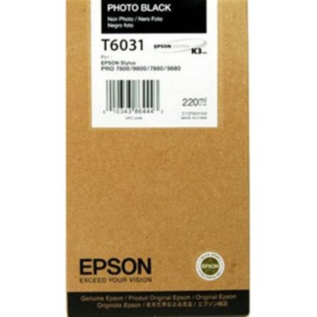 Epson Bläckpatron, T6031, UltraChrome, hög kapacitet, fotosvart, singelförpackning, C13T603100 - Lyreco - Toner och bläck - Bläckpatroner - 