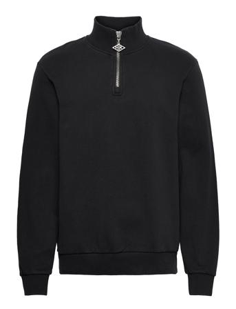 Half Zip Sweat Hk Black HAN Kjøbenhavn Clothing