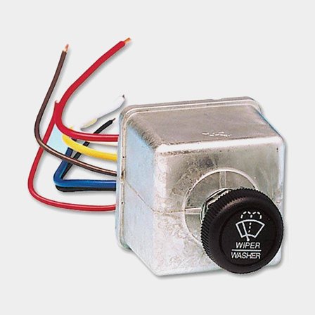 Interruptor / contato para motor de limpador Exalto Wiper Control Retro, 12 V, 2 velocidades, com robô de limpador, para 1 motor de limpador