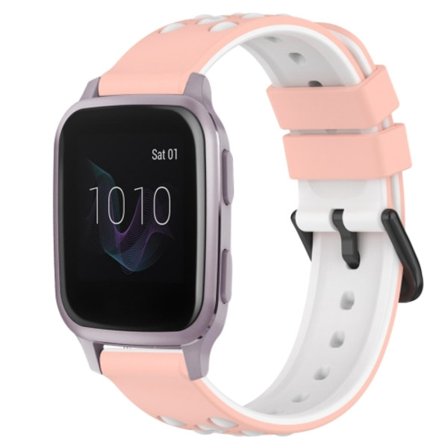 För Garmin Venu SQ 20mm tvåfärgad porös watch