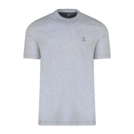 Brunello Cucinelli T-Shirts Grå, Herre, Størrelse: 2XL