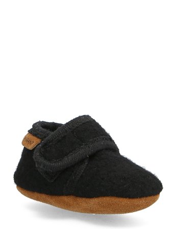 En Fant Baby Wool Slippers - Black - 25-26