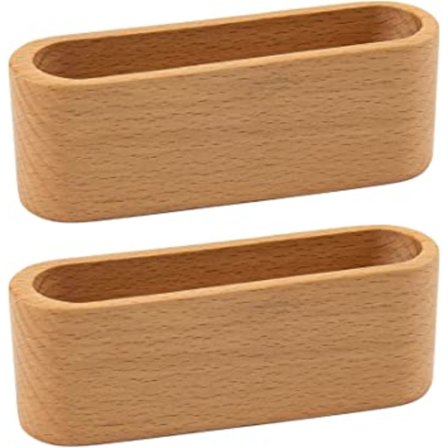 2 kpl Business Card -teline Puinen Korttien Näyttölaatikko Työpöydälle