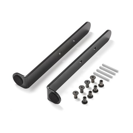 Stödfot till golvskärm, 2-pack, svart