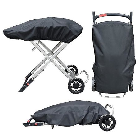 100*47*25cm Grillöverdrag för Weber Traveler Portabel Gasgrill, Utomhus Vattentät Oxfordtyg