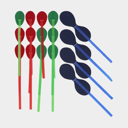 Tell Tales / Tell Tails Robship Luff & Leech Racing Dinghy, Dynakote 75, 16-pack (6 røde, 6 grønne, 4 blå)