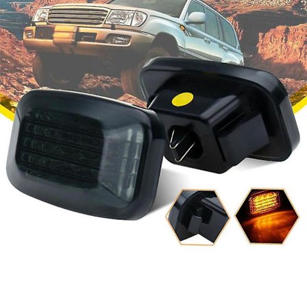 1 par LED-sidomarkeringsljus 7000k sidoblinkers för Toyota Land Cruiser 70/80/100-serien