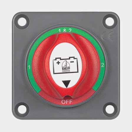 BEP Marine Battery Selector Switch Panel Mount 1-2-Both-O