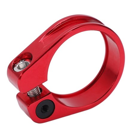 Sykkel Setepinne Klemme 31.8mm Aluminiumlegering CNC Kutting Ergonomisk Hul Design Sykkel Setepinne Klemme Rød