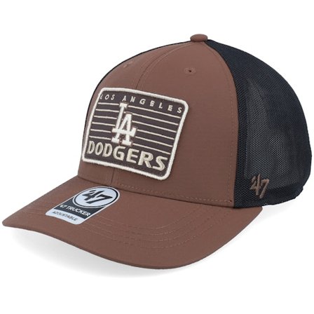47 Brand - MLB Bruin trucker Cap - Los Angeles Dodgers Outskirts Brown/Black Trucker @ Hatstore