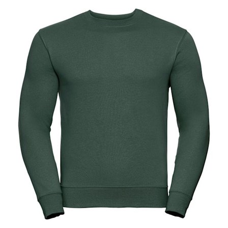 Russell Herr Authentic Sweatshirt (Smalare Passform) S Flaskegrön