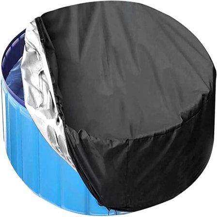 Rundt Poolovertræk Rundt Spabadsovertræk Vandtæt Støvtæt Presenning Beskyttende Overtræk Passer til Alle Typer Runde Pools