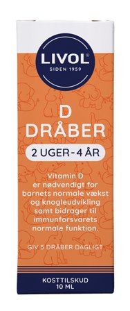 Livol D3 Dråber 10 ml, Helse & Madvarer, Børnevitaminer, D-vitamin Til Børn