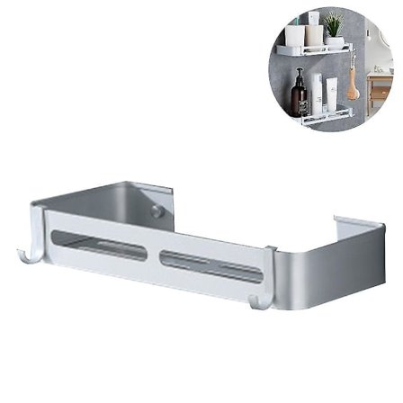 Dusjhjørnehylle Dusjhylle Aluminium Baderomshyller uten boring