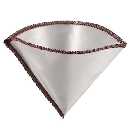 Återanvändbar Häll över Kaffe Filter Papperslös Kaffe Filter Rostfritt Stål Konfilter 3 till 4 Koppar