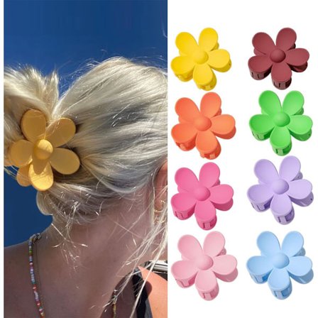 8 Stykke Hår Pige Kvinder Blomst, Sød Mat Klip Hårklemmer til T