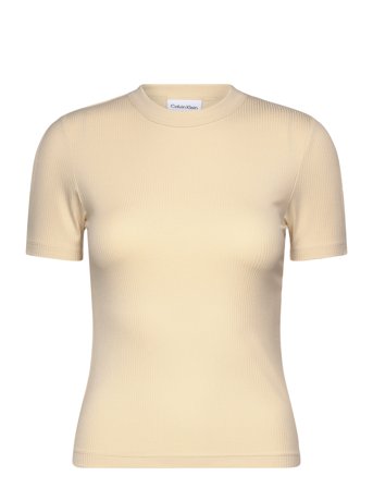 Calvin Klein | Modal Rib Slit Detail T-Shirt Ss | M