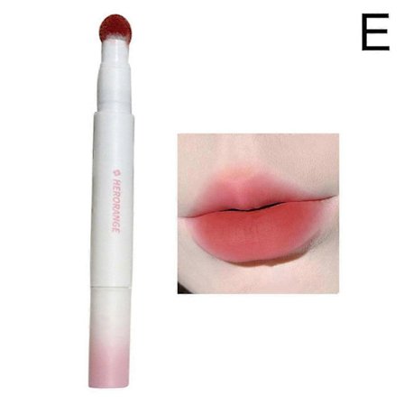 Söt färgad plysch air lip glaze 05# (E) $HERORANGE Söt färgad plysch air cushion lip cream air lip glaze portabel lip glaze batch