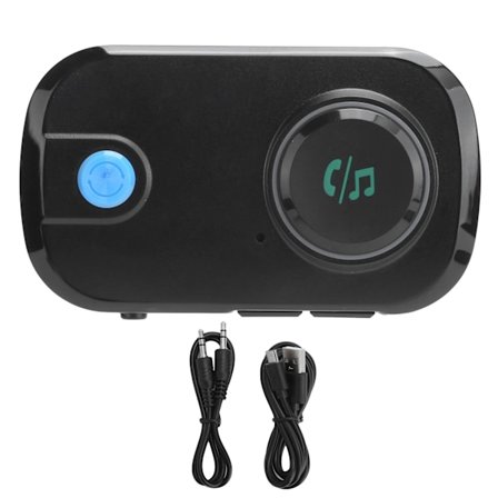 2-i-1 Trådløs Bluetooth 5.0 Stereo Lydadapter Mottaker Sender 3,5 mm AUX for Bil