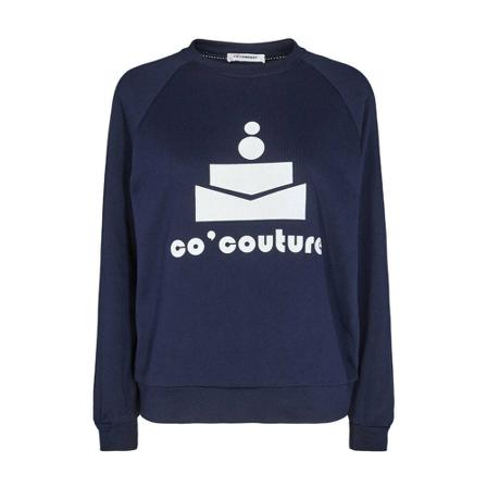 Co'Couture New Coco Floc Sweatshirt Blå, Dame Sweatshirts