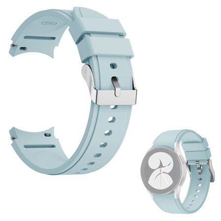 Enkelt klockarmband i silikon för Samsung Watch 4 - Baby Blå