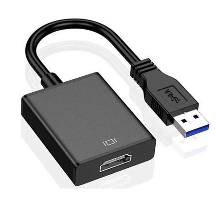 USB til HDMI-adapter, USB 3.0/2.0 til HDMI 1080p videografikkabel
