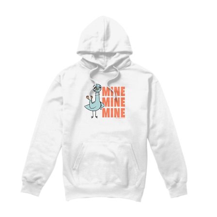 The Pigeon Unisex Vuxen Hot Dogs Hoodie XL Vit