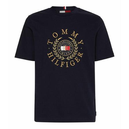 Tommy Hilfiger Herren T-Shirt Icon Blå, Herre T-shirts