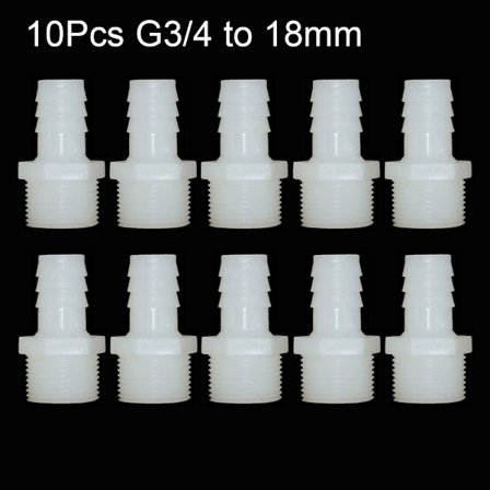 1/10 stk. slangeforbindelse rørkobling 10 STK G3/4 TIL 18MM 10 STK
