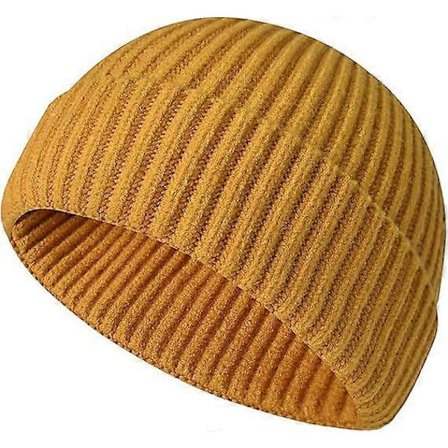 Mössa Herr - Fiskarmössa Trawler Mössa Stickad Uppvikt Varm Vintermössa Skullcap Presenter till Män