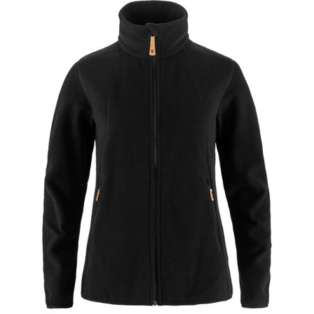 Fjällräven Women's Stina Fleece in Black | Size: Small, Recycled Polyester