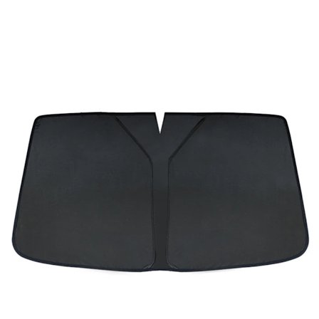 Titanium sølv fortykket bil forrude solskærm, bil solbeskyttelse visir forrude foldbar bil lastbil solskærm essentiel visirforlænger