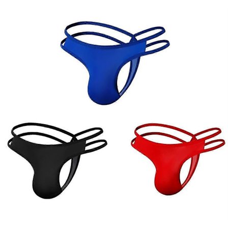 3-pak/sæt Herre Trusser Jockstrap G-streng Undertøj Underbukser T-ryg Thongs szkyd