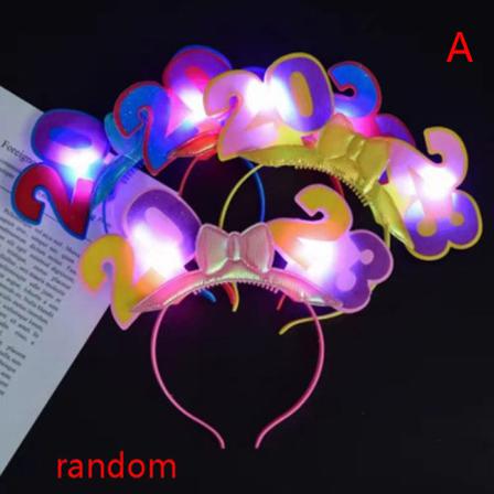 Christmas Led Light Up Flashing Headband 2023 Happy New Years