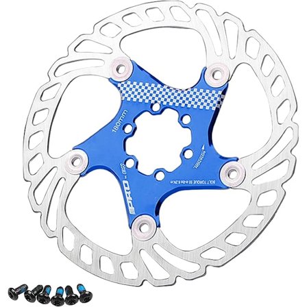 Pyörän jarrulevy 180mm MTB-pyörän lisävaruste (Sininen)