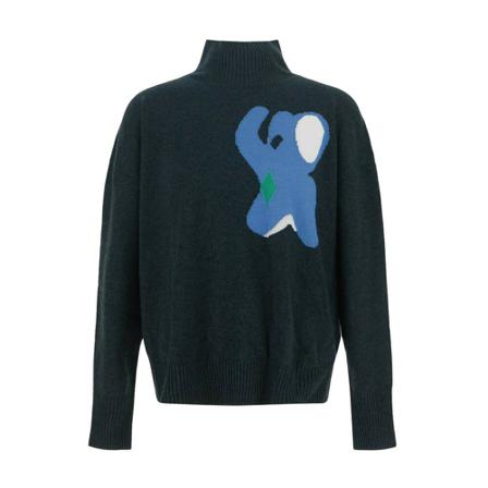 JW Anderson, Elephant Turtleneck Groen, Heren, Maat:XL