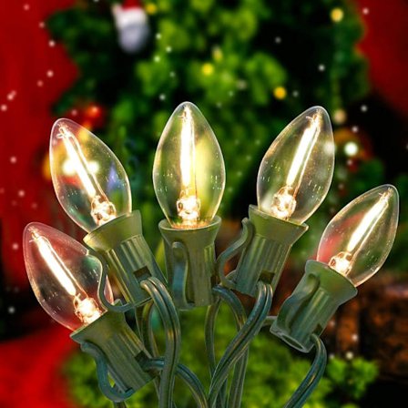 Pallerina C7 LED julelys 25Ft Flerfarget julesnø-FQ-