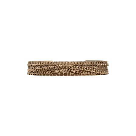 MM6 Maison Margiela, Brass bracelet Geel, Dames, Maat:M