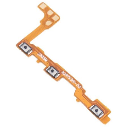 Kompatibel med Honor X8 4G Ström På Av och Volym Flexkabel Ersättningsdel (utan logotyp)