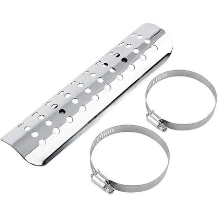 Varmebeskyttelse, Universal Motorcykel Udstødningspotte Dækning Rør Varmebeskyttelse Isolering Dækning Hælbeskytter Varmebeskyttelse Med 2 Klemmer (