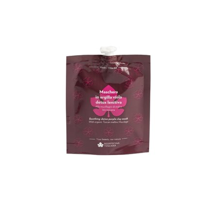 Biofficina Toscana Lenitiva Maschera in argilla viola detox 30g - Maschera viso